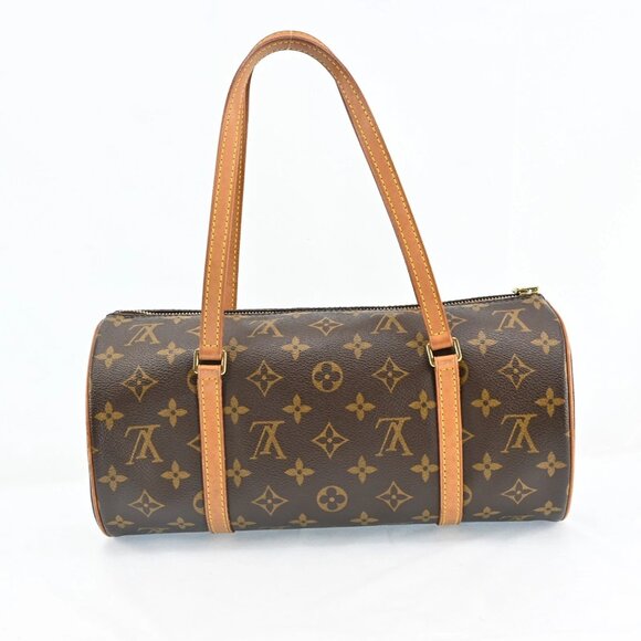 Authentic Louis Vuitton Monogram Papillon 30 Leather Brown Handbag bsj746-110825 - Picture 2 of 16